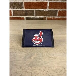 Vintage RICO MLB Cleveland Indians Officially Licensed Nylon Tri-fold Wallet